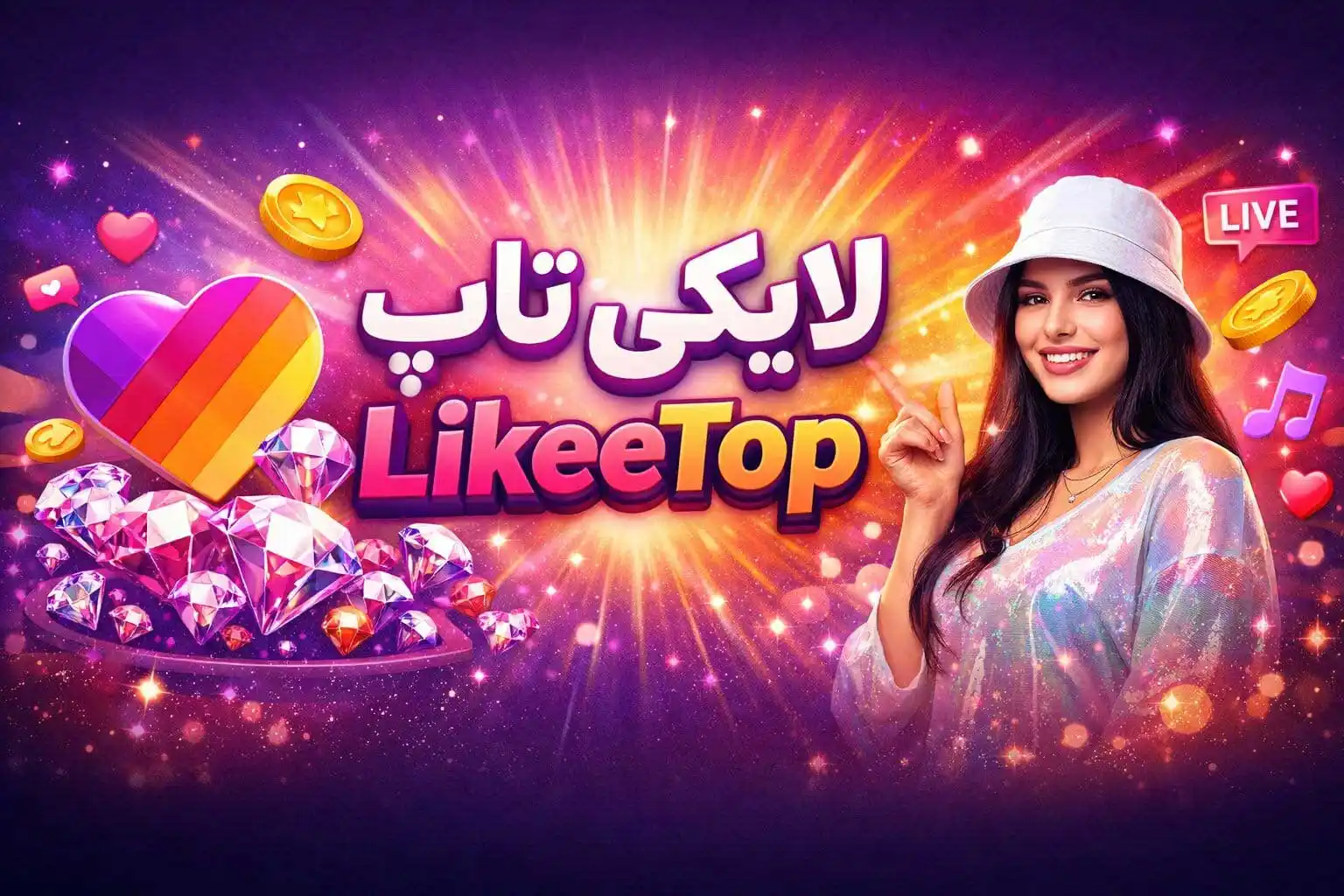 خرید الماس لایکی | شارژ فوری الماس Likee